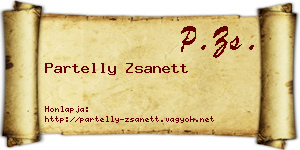 Partelly Zsanett névjegykártya